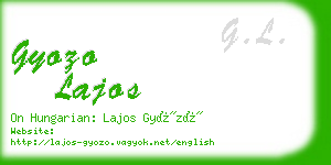 gyozo lajos business card